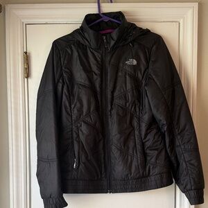 The North Face Women’s Black Quilted Puffer Jacket. Size M